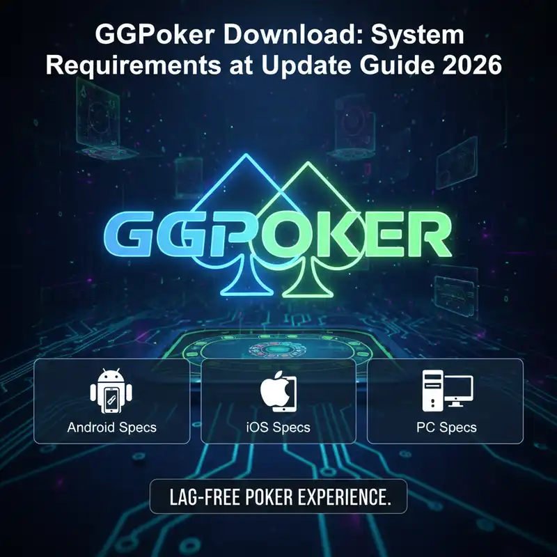GGPoker Download System Requirements 2026 Banner